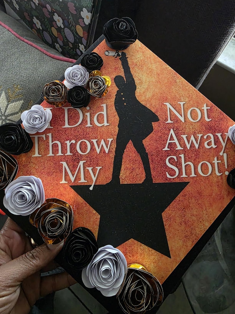 Hamilton Broadway Show Decorated Grad Cap - Class of 2026, Graduation ...