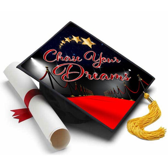 Chase Your Dreams Decorated Grad Cap Decorating Kit Etsy