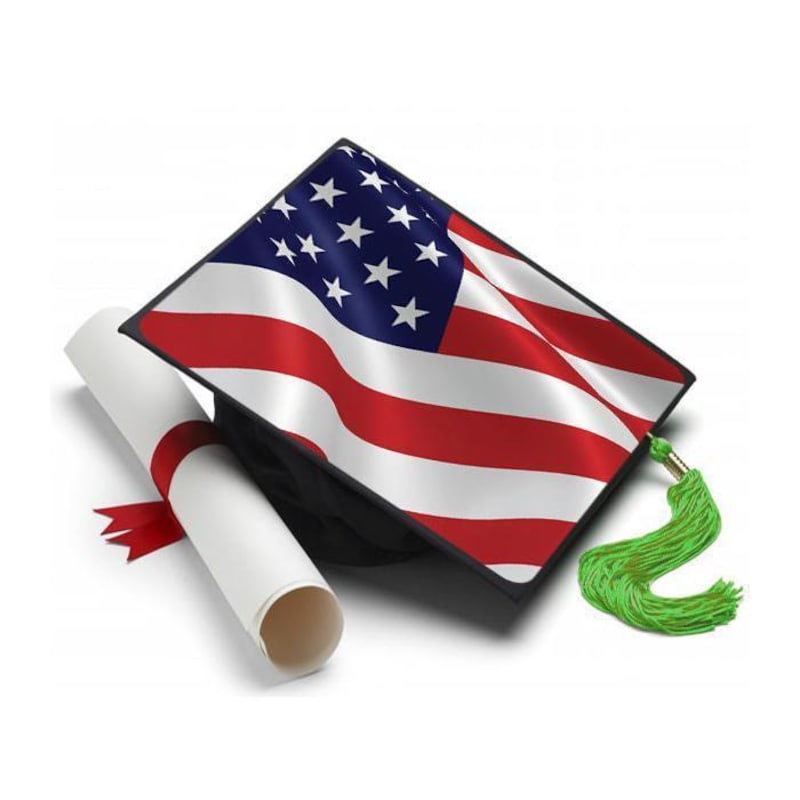 American Flag Graduation Cap Topper - Etsy