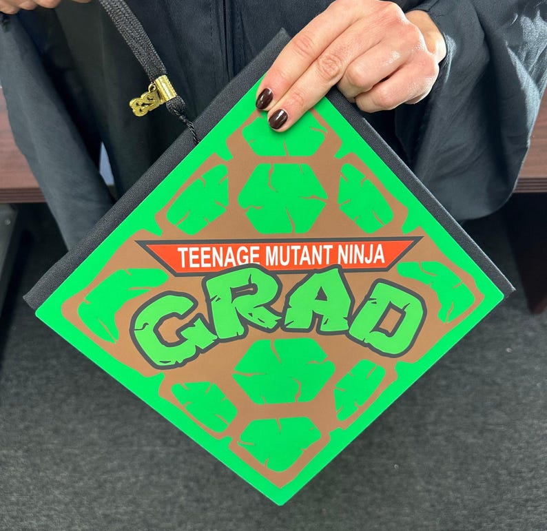 Ninj Graduate Grad Cap Topper Teenage Mutant Ninja , Graduation Cap Decorations by ...