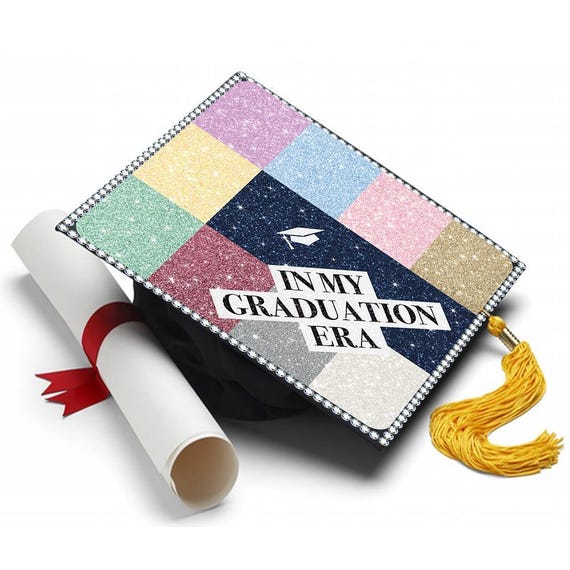 My Era Grad Cap Topper - Grad Hat Decorations by Tassel Toppers