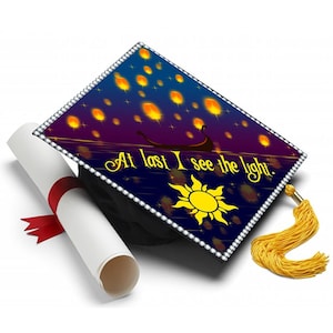Grad Cap Topper I see the Light , Graduation Cap Decorations by Tassel Toppers