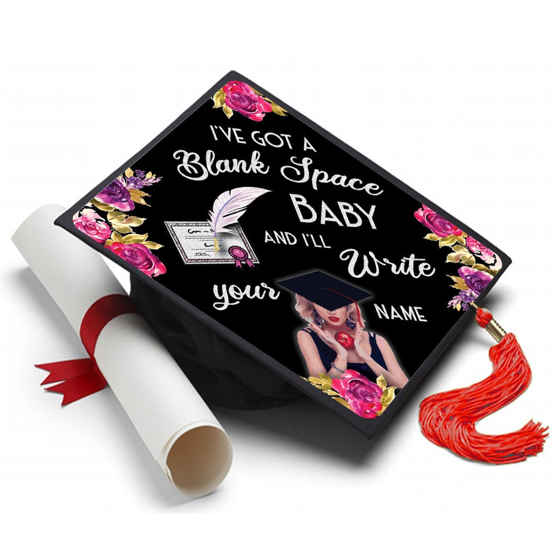 Grad Cap Topper Taylor Swift Blank Space , Graduation Cap Decorations ...