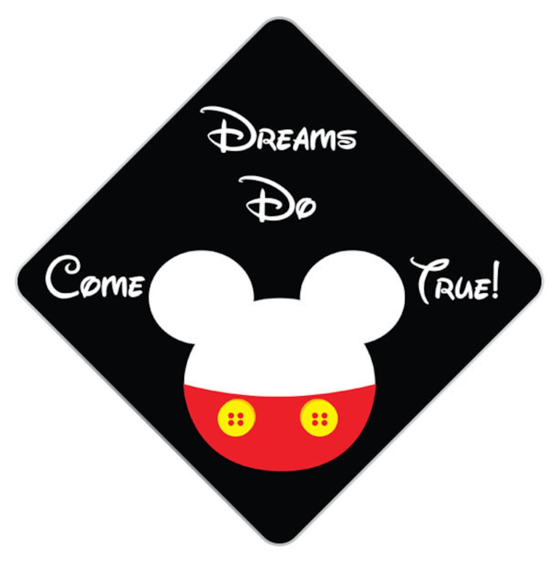 Mickey Mouse Decorated Grad Cap Decorating Kit Ideas for Etsy