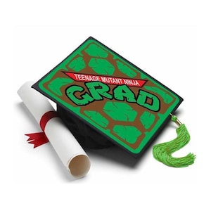 Grad Cap Topper Teenage Mutant Ninja , Graduation Cap Decorations by Tassel Toppers