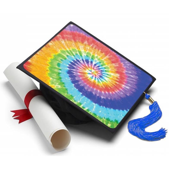 Tie Dye Decorated Grad Cap Decorating Kit Ideas For Etsy