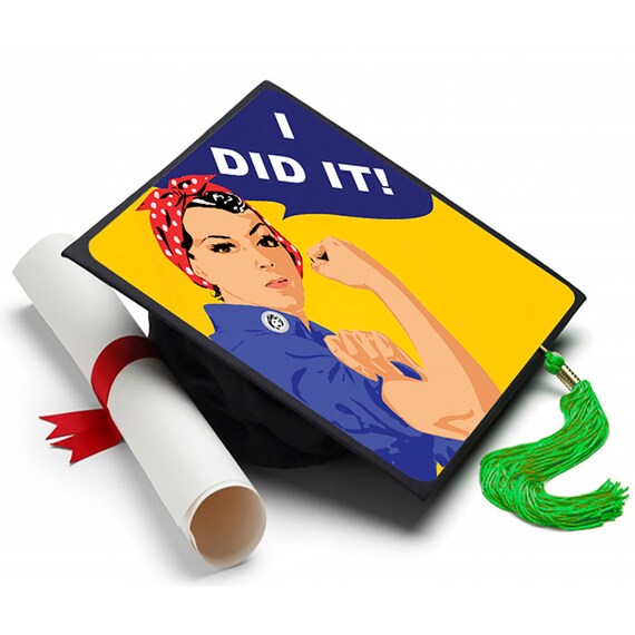 I Did It Decorated Grad Cap Decorating Kit Ideas For Etsy