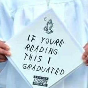 Drake Graduation Cap Topper - 