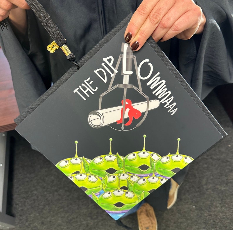 Grad Cap Topper The Diploma , Graduation Cap Decorations by Tassel Toppers image 1