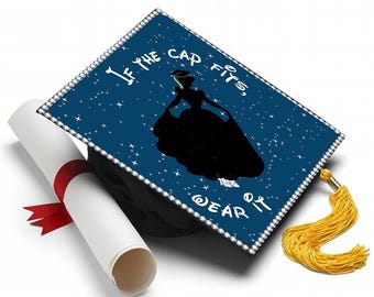 Grad Cap Topper Cinderella - Disney , Graduation Cap Decorations by Tassel Toppers