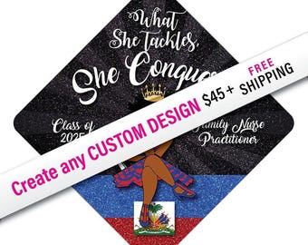 Grad Cap Topper Design Assistance - Custom , Graduation Cap Decorations by Tassel Toppers