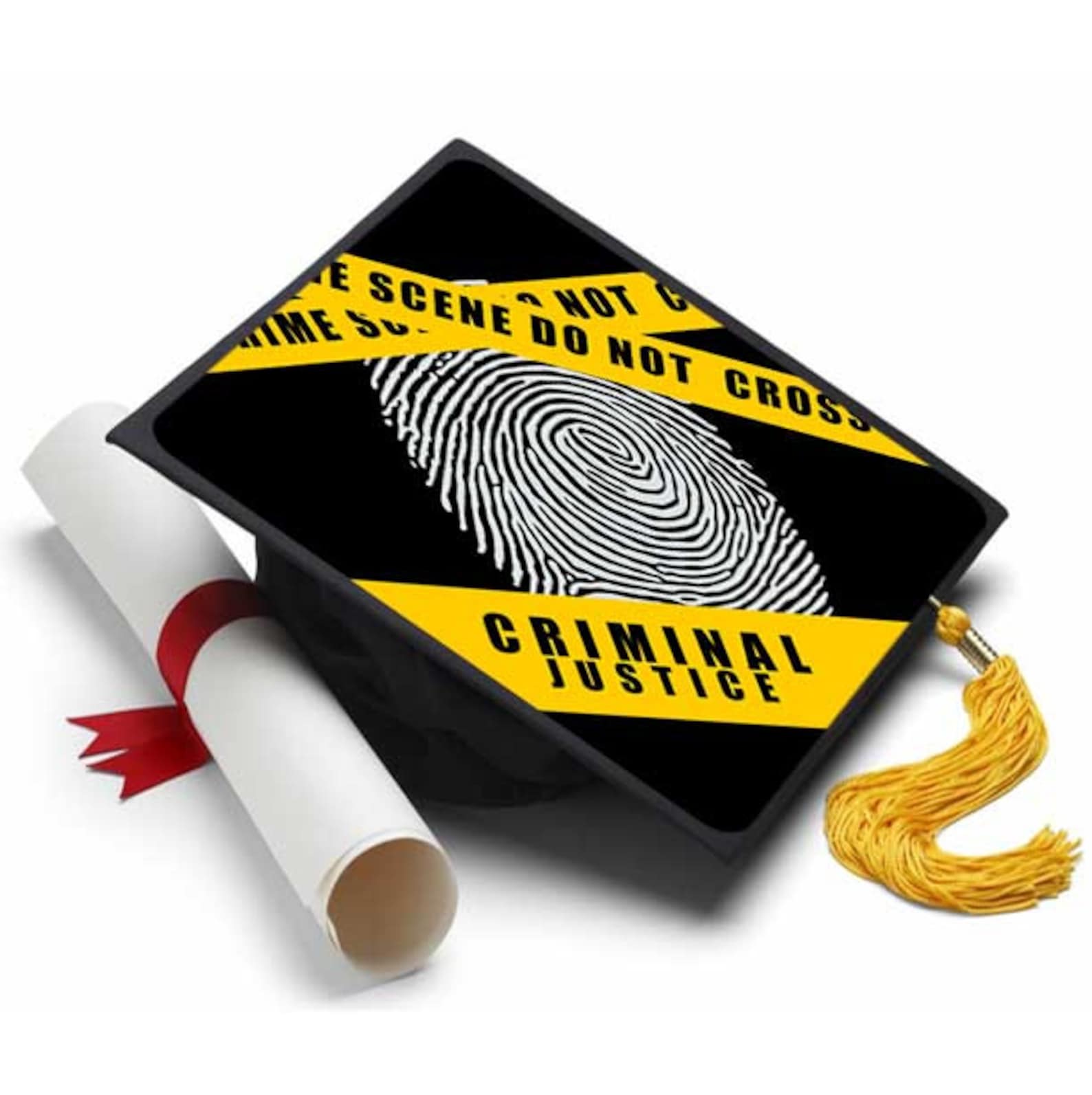 Criminal Justice Decorated Grad Cap Decorating Kit Ideas Etsy