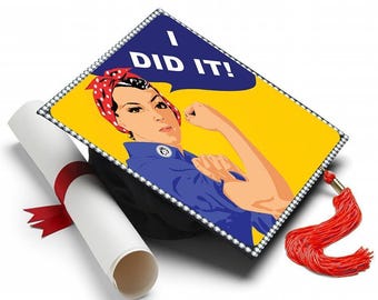 I Did It! Grad Cap Topper – Graduation Decoration Kit