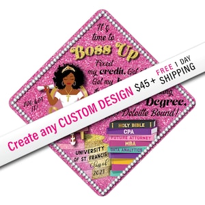 Grad Cap Topper Design Assistance - Custom , Graduation Cap Decorations by Tassel Toppers