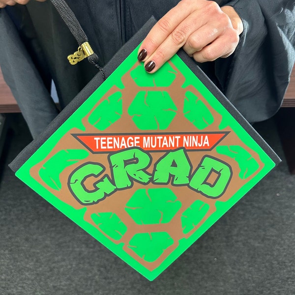 Grad Cap Topper Teenage Mutant Ninja , Graduation Cap Decorations by Tassel Toppers