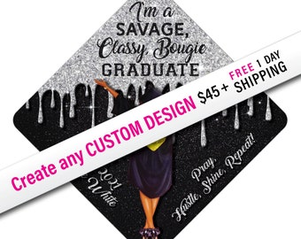 Grad Cap Topper Design Assistance - Custom , Graduation Cap Decoration