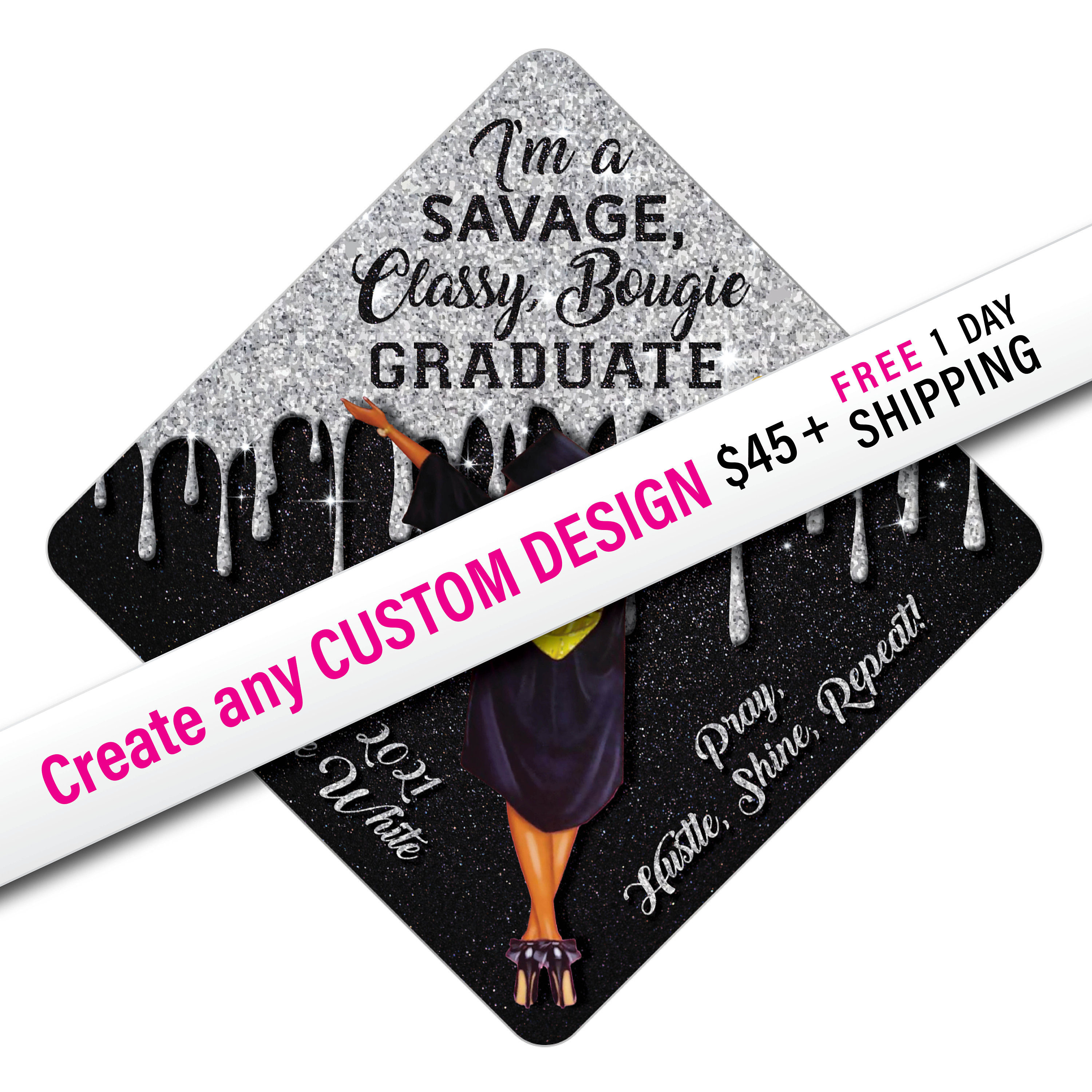 Grad Cap Topper Design Assistance - Custom, Graduation Cap Decoration