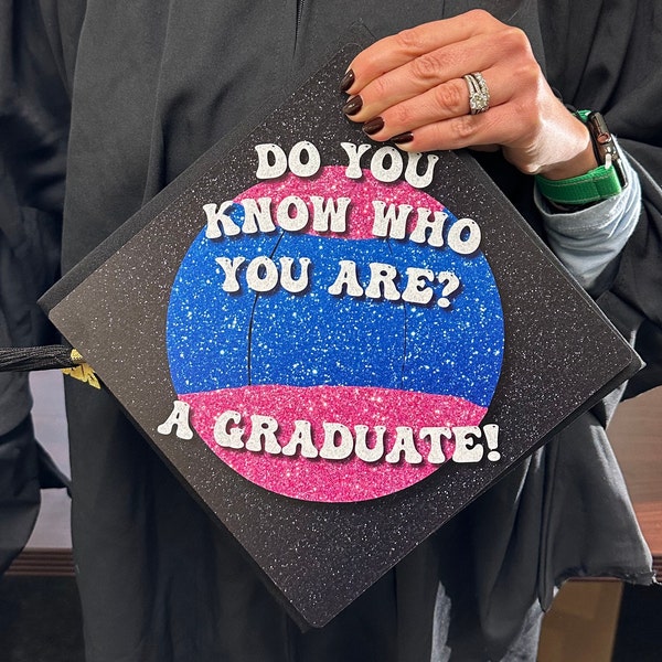 Grad Cap Topper Harry Styles - Do You Know Who You Are? - , Graduation Cap Decorations by Tassel Toppers