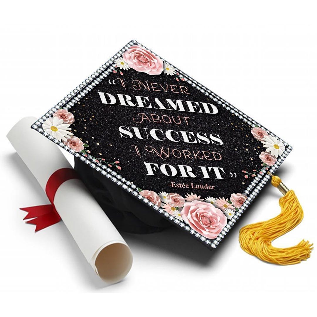 Dreamed About Success Grad Cap Topper, Tassel Topper - Etsy