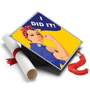 Grad Cap Topper I Did It Decorated Grad Cap - Decorating Kit - Ideas for Graduation Caps Tassel Toppers