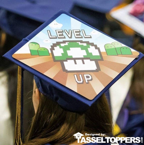 Level Up Decorated Grad Cap Decorating Kit Ideas For Etsy Level Up Decorated Grad Cap Decorating Kit Ideas For Etsy
