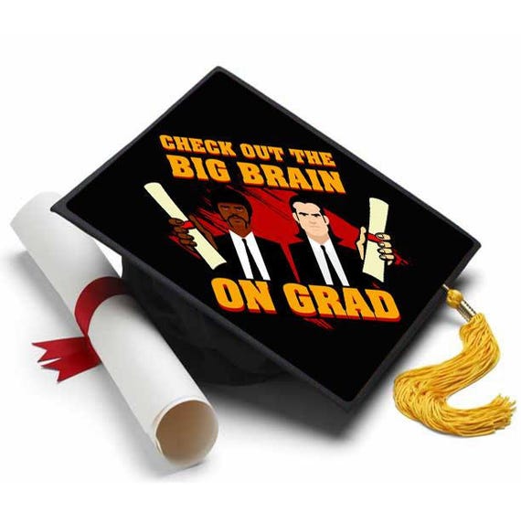 Pulp Fiction Decorated Grad Cap Decorating Kit Ideas For Etsy
