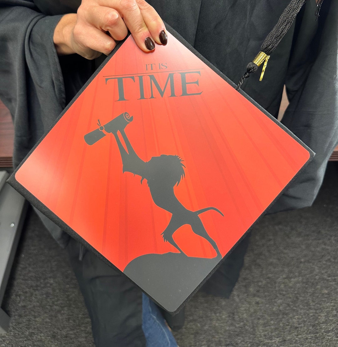 Grad Cap Topper Lion King Grad Cap It's Time , Graduation Cap
