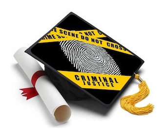 Adorno para birrete de graduación de justicia penal, adornos para birrete de graduación de Tassel Toppers
