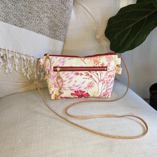 Pink Flowers Purse Etsy