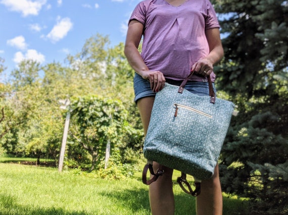 Bright Blue Backpack Purse Convertible 