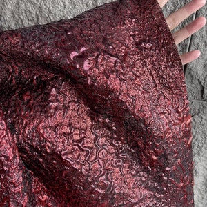 20%OFF-Fashion jacuqard fabric, black red style jacquard fabric, wedding fabric, by the yard