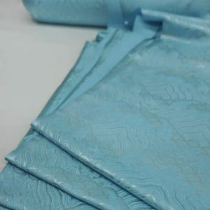 Light blue color brocade fabric, jacket dress fabric, jacquard brocade fabric, by the yard-29inches wide