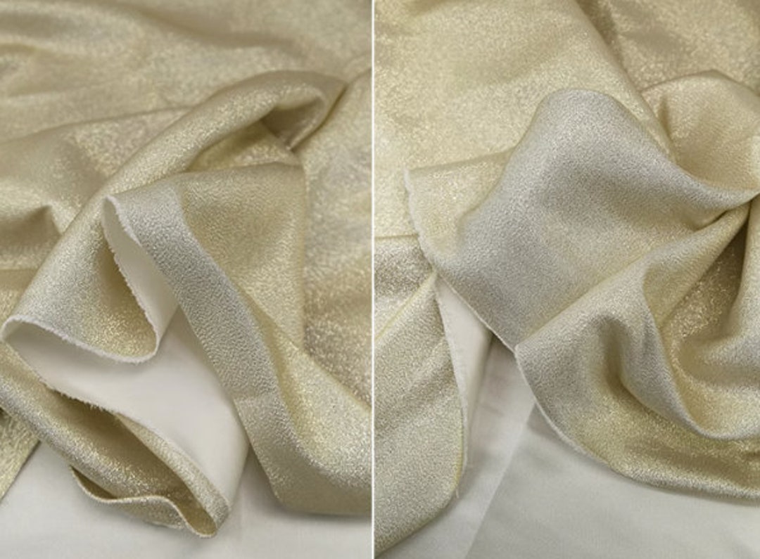 White Gold Color Jacquard Fabric Rainbow Gradient Jacquard Etsy