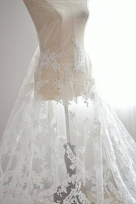 Mesh Fabric High Quality Embroidery Lace Mesh Lace Fabric Etsy