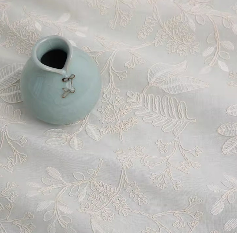 30%OFF, Spring and Summer Fabric, High Quality Embroidered Cotton ...