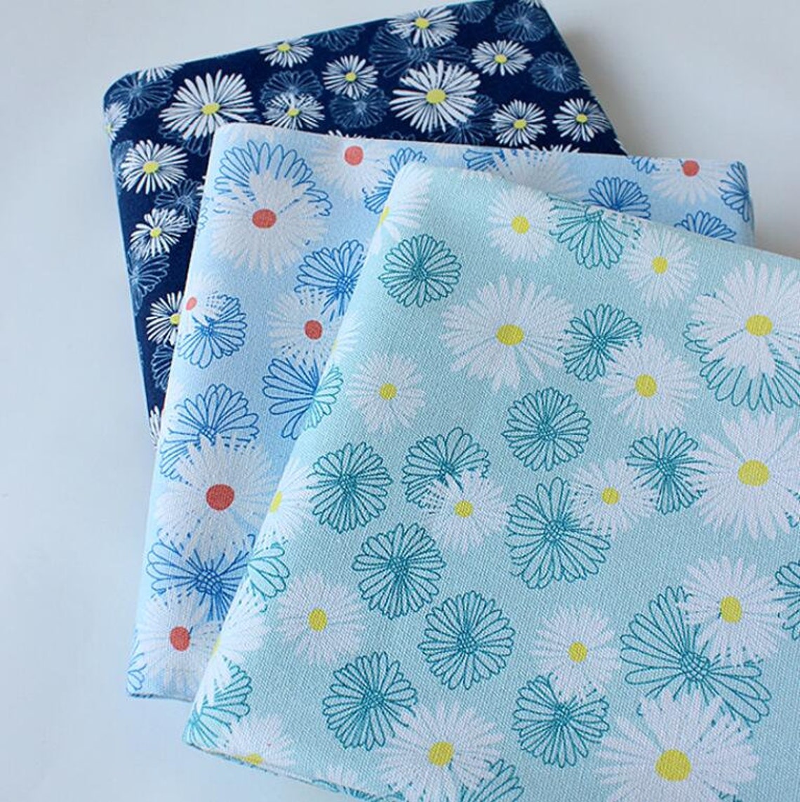Tissu daisy tissu marguerite imprimé tissu toile tissu diy Etsy France