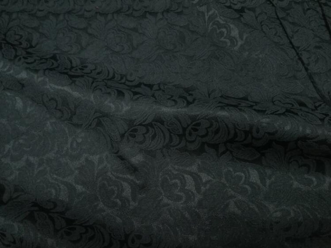 High quality jacquard fabric black color jacquard fabric Etsy