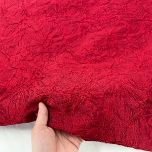 High QualityJacquard Fabric, Red Color Jacquard Fabric, Wedding Jaquard fabric, Jacket Fabric, by the yard