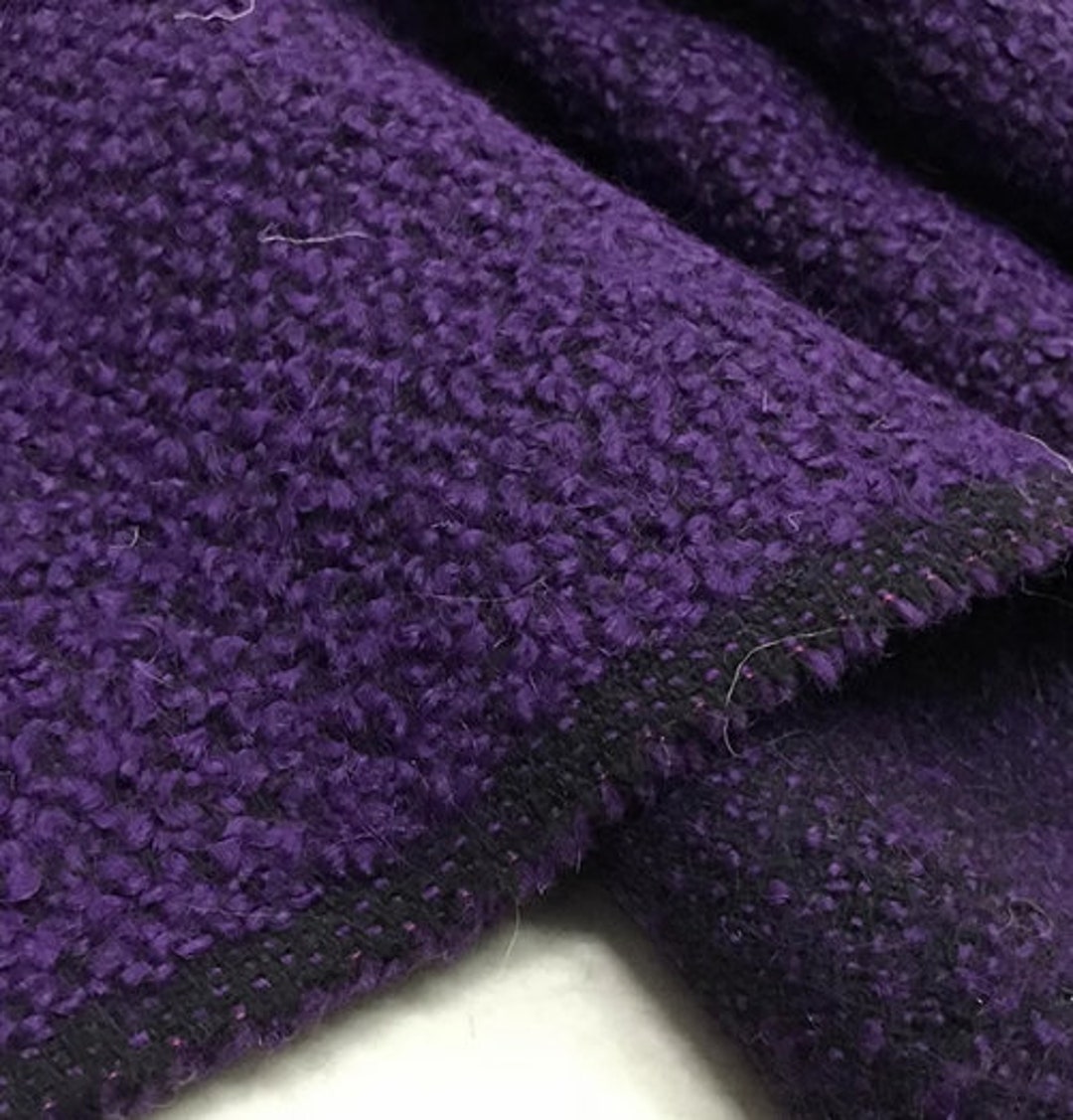 Autumn Fabric Purple Wool Dress Fabric Suit Dress Fabric by Etsy
