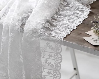 High Quality Lace Organza Fabric With Embroidered Flower, Wedding Lace Organza Fabric, Organza Fabric, Fashion Organza For Wedding