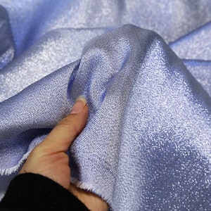 Blue silver color jacquard fabric, Rainbow gradient jacquard fabric,  brocade fabric, stage decor fabric, background fabric
