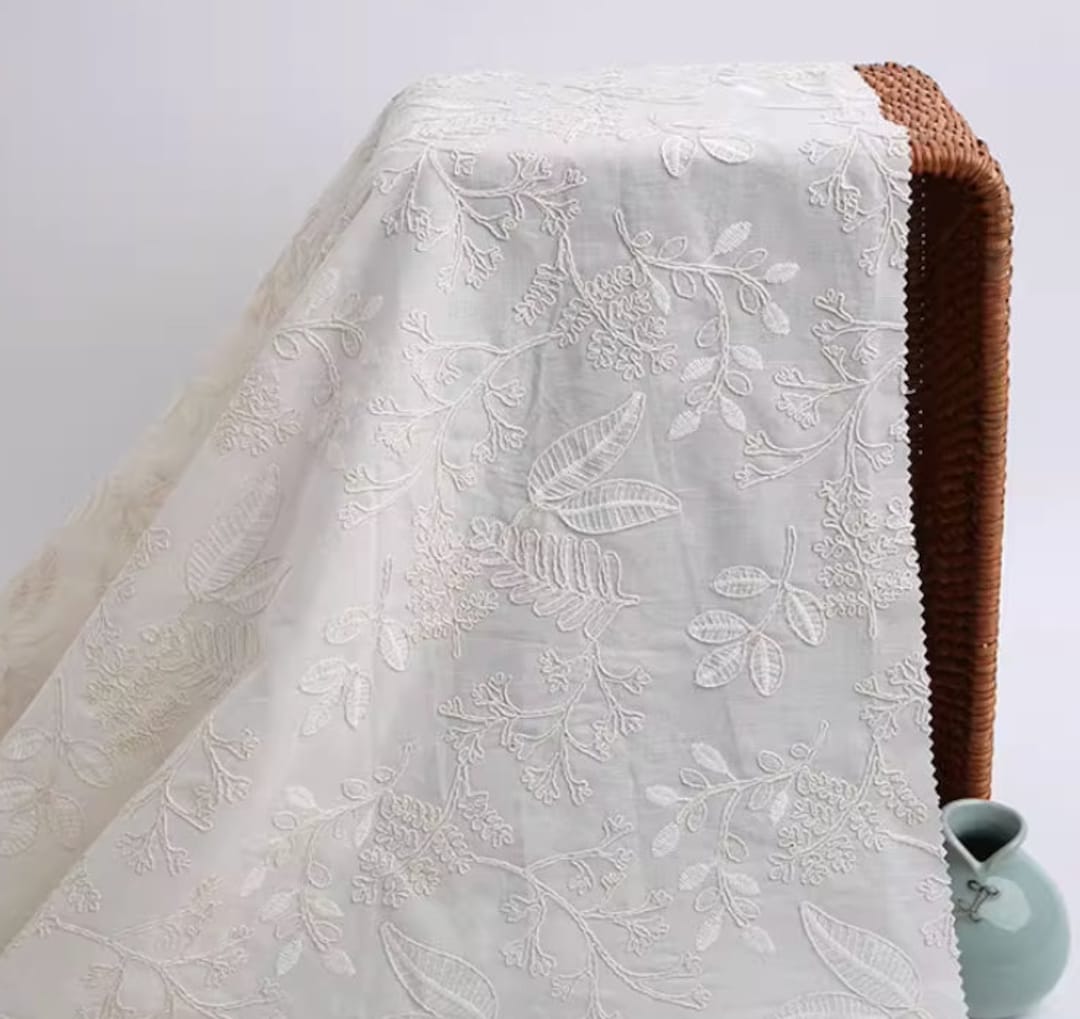 30OFF, Spring and Summer Fabric, High Quality Embroidered Cotton