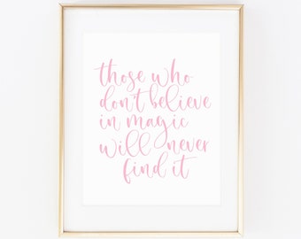 DIGITAL Roald Dahl Print, Roald Dahl Quote, Roald Dahl Wall Art, Nursery Wall Art, Printable Wall Art, Literary Print, Typography Print