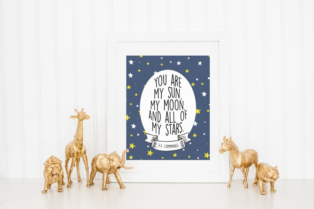 DIGITAL You Are My Sun, My Moon, & All of My Stars Outer Space Nursery ...