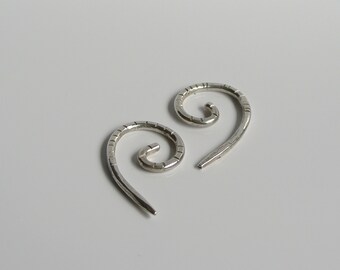 HELIX Solid sterling silver 10g ear tapers Fibonacci sequence inspired minimalist design