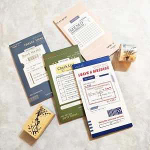 24 peças de papel de carta rastreador de lista de verificação diária, bloco de notas, nota de mensagem, bloco de notas, bujo diário planejador deco, rastreador de mensagens de viagem