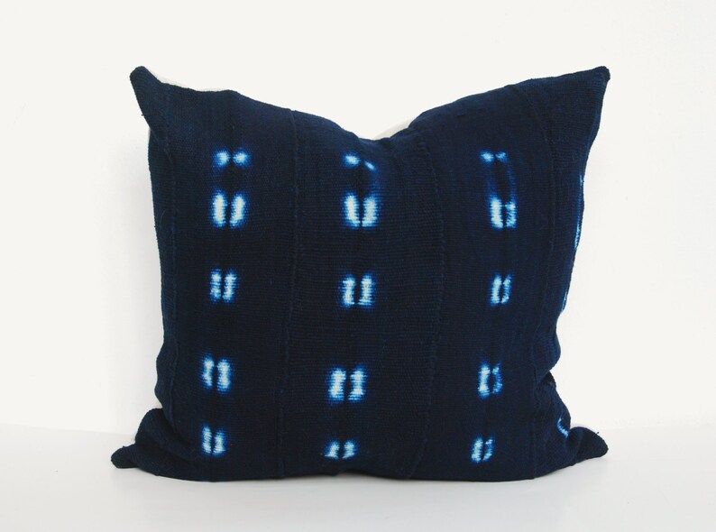 Indigo African Mud Cloth Pillow African Mud Cloth Pillow Etsy