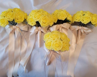 Yellow Rose Bouquet Etsy Yellow Rose Bouquet Etsy