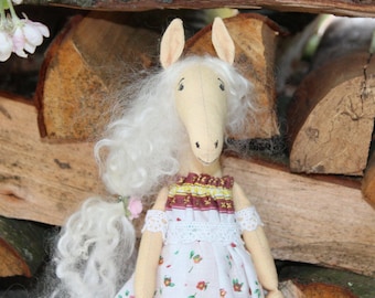 Rag doll horse Stuffed animals Horse in dress Horse figurine Horse gifts Horse lover gifts Horse birthday party Horse toys Horse svg clothes