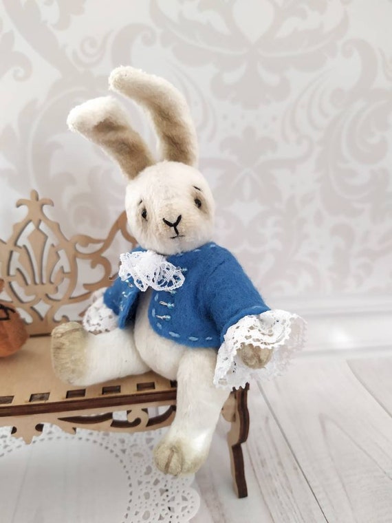Artist teddy bunny OOAK Blythe friend Bunny rabbit bunny plush toy